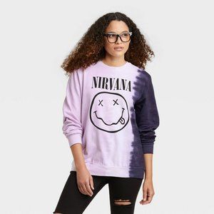 Women's Nirvana Graphic Sweatshirt - Tie-Dye